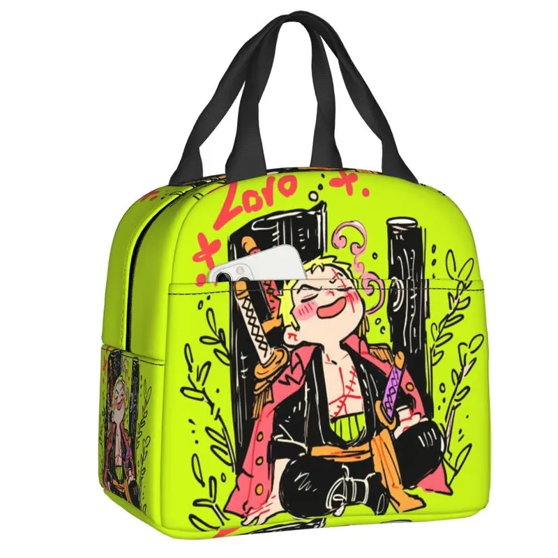 

Custom Zoro O-One P-Piece Resuable Lunch Boxes for Women Waterproof Thermal Cooler Food Insulated Lunch Bag Kids School Children