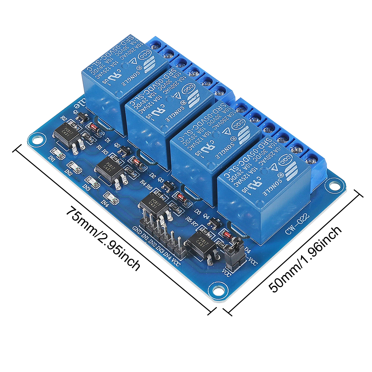 5v 4 way relay module for arduino 4 channel relay module with optocoupler Relay Output for Arduino 4CH