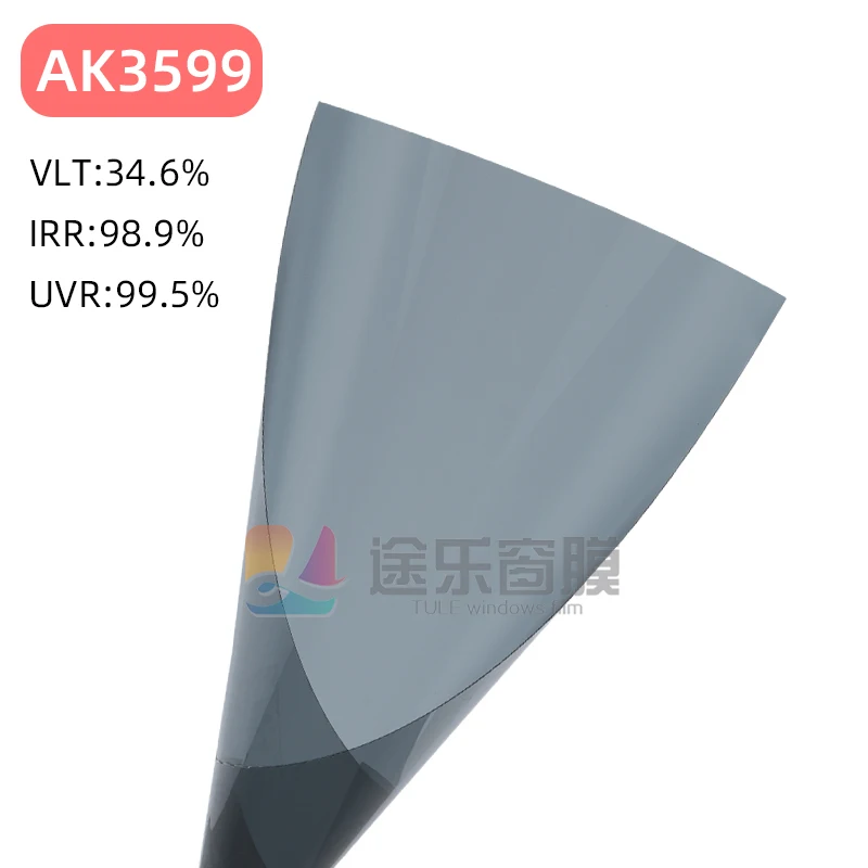 Film Kaca Mobil Nano Keramik 4MIL UV 99% Harga Pabrik 1.52*30m Film Kaca Mobil Anti Panas Film Kaca Mobil Berwarna