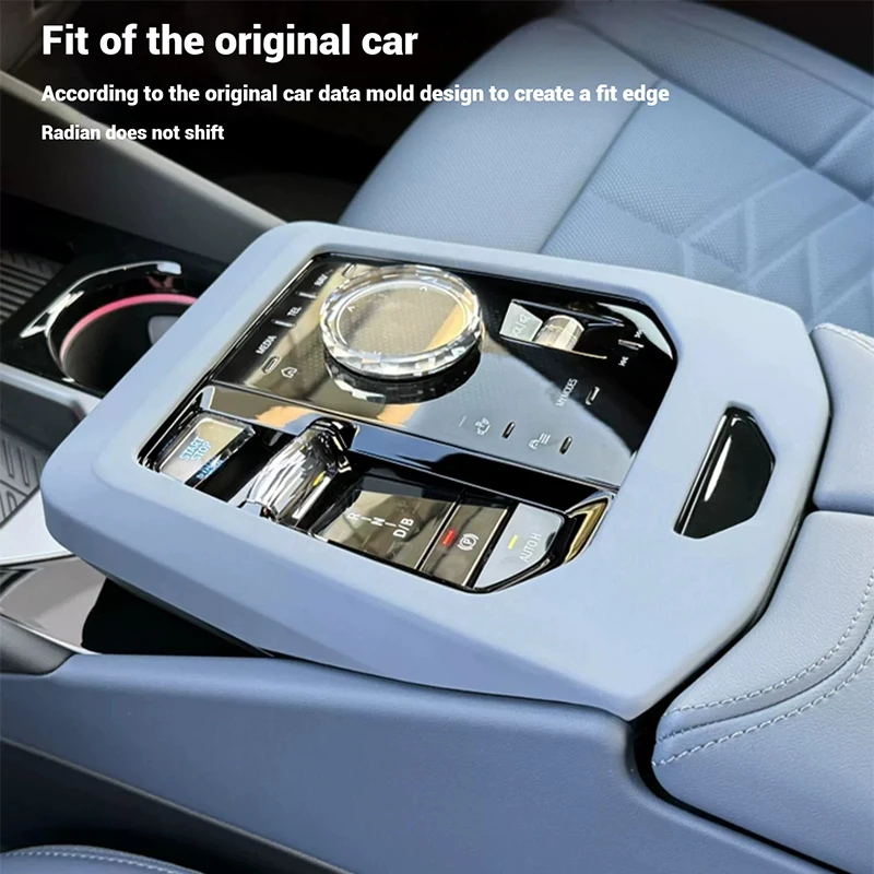 ل BMW 5 سلسلة i5 G60 2024-2025 LHD سيارة مركز والعتاد التحول غطاء لوحة الديكور الداخلي اكسسوارات مركز لوحة غطاء الكسوة