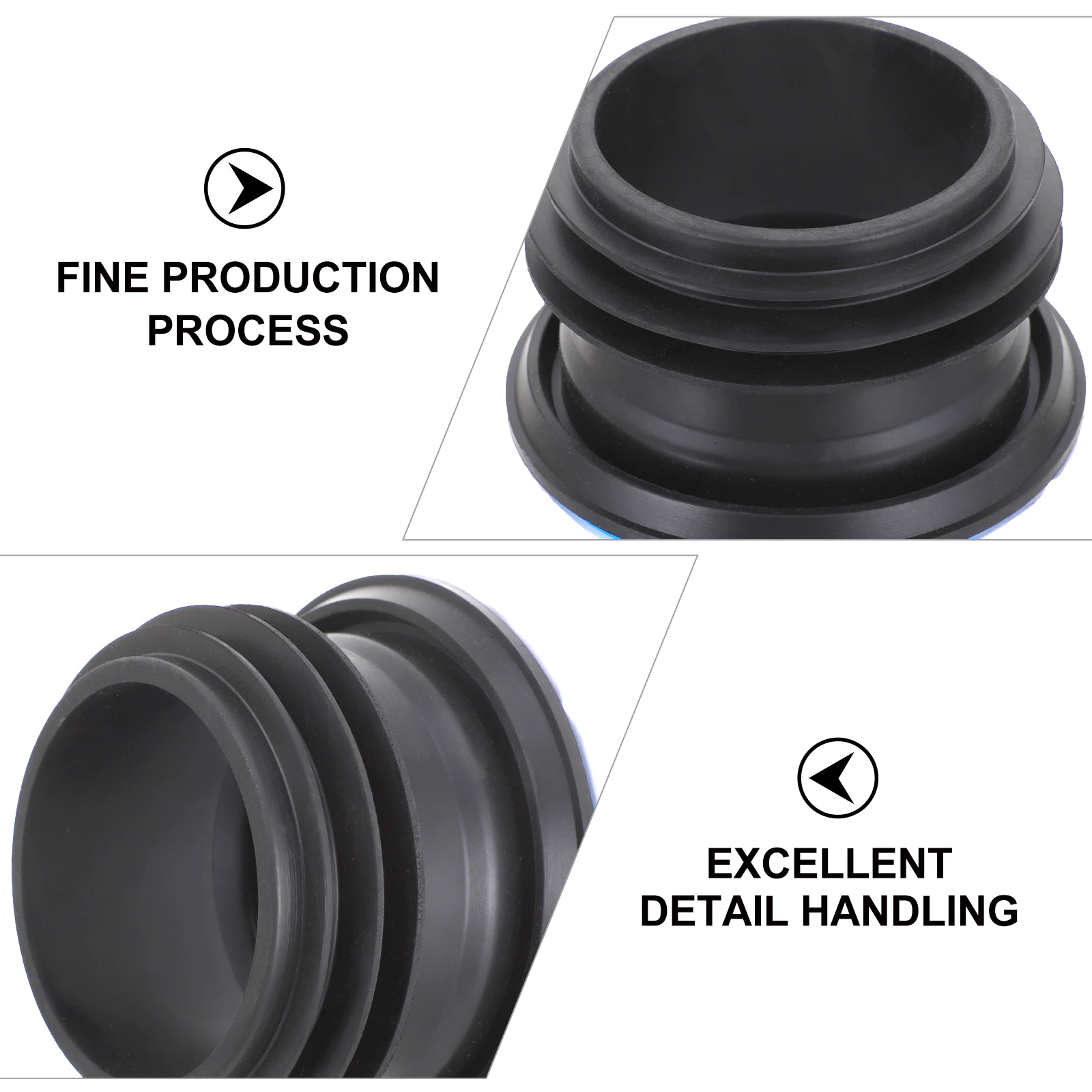 

Odor proof Flange Ring Leak proof Wax Ring for Stink pot Toilet Seal Household Accessory Rubber Black Simple Style Fits Most