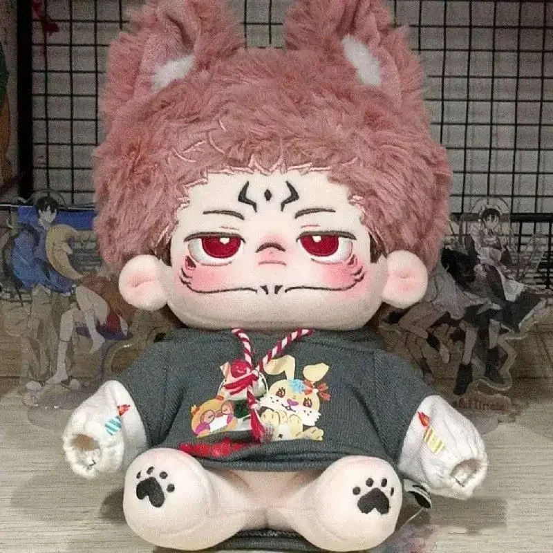 New 20cm Jujutsu Kaisen Ryomen Sukuna Soft Healing Kawaii Plush Doll Sofa Decoration Toys Anime Figures Collection Gifts Toy Kid