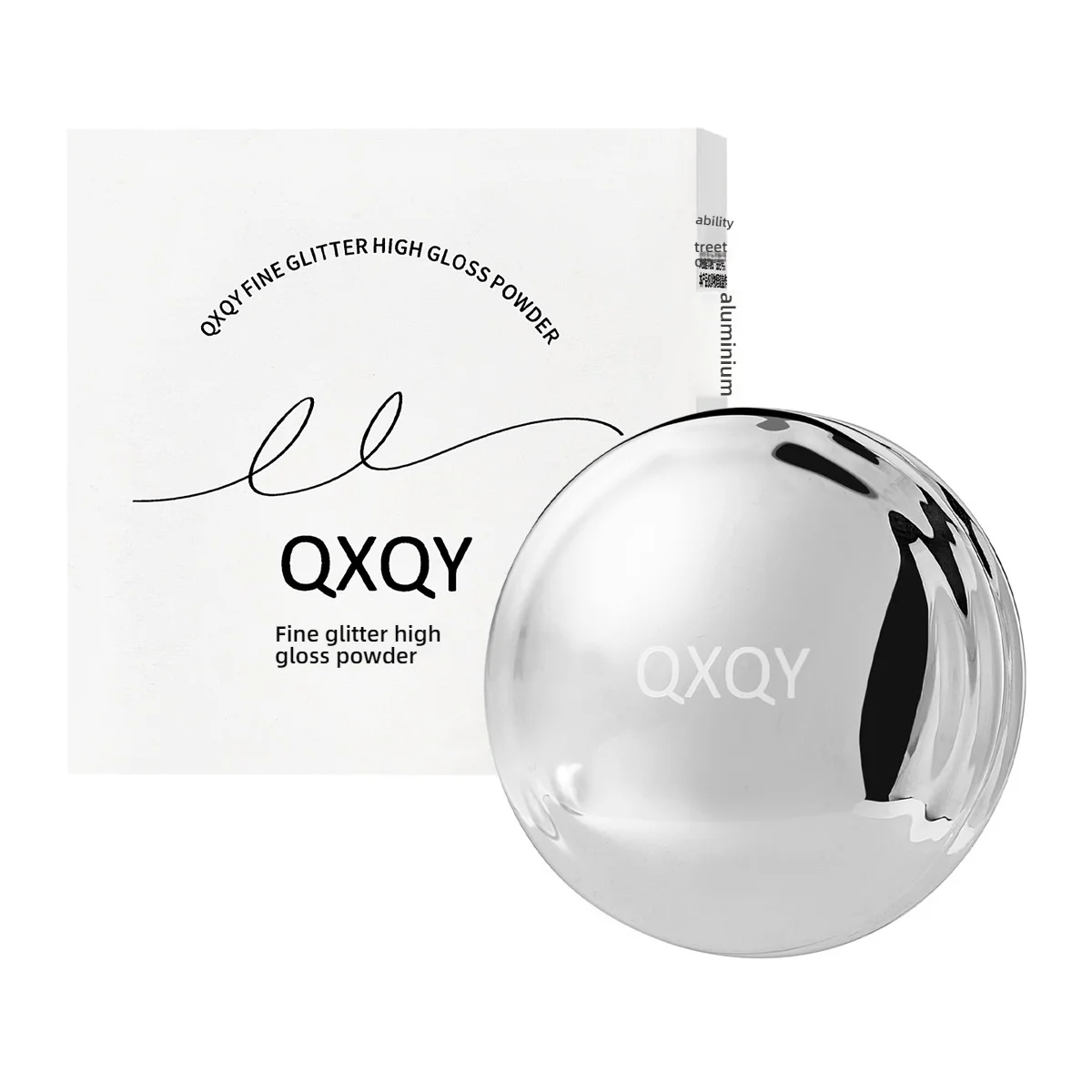 QXQY Polvo resaltador estroboscópico de diamante: brillo ultrafino y brillo intenso, brillo edifiable para rostro/cuerpo, M sin crueldad