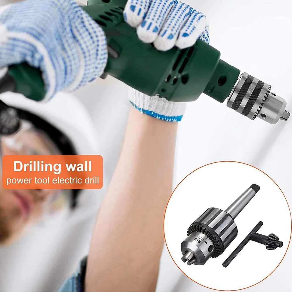 AA81-Heavy Duty Drill Chuck Capacity With MT2 Morse Taper 2 Tool Holder And K32 Key