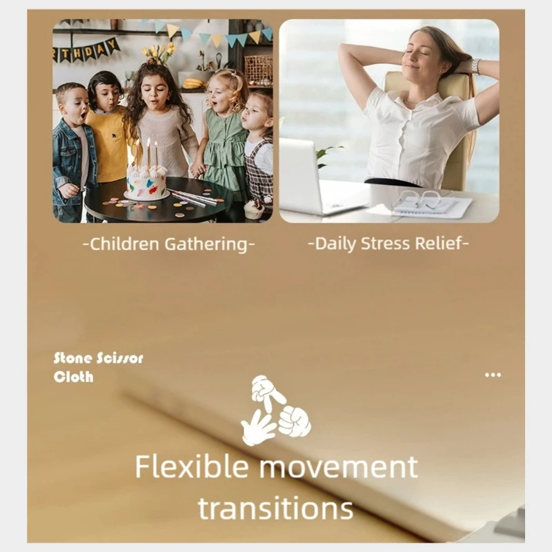 3 قطعة ABS لعبة معركة الإيماءات بنادق تشاركية تخفيف التوتر الدمى للبالغين لعبة الأسرة المسائية والاجتماعية 15UB