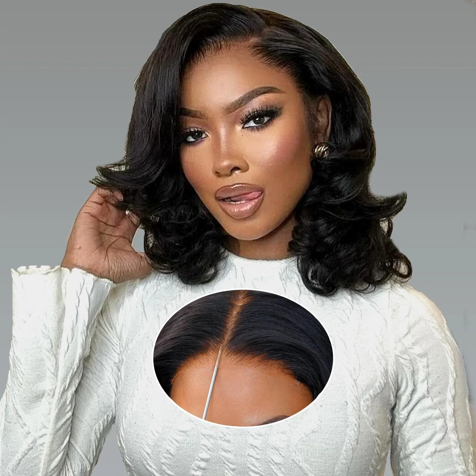 

4x4 Lace Front Bob Wigs on Sale Body Wave 5x5 Closure Human Hair Wig for Women Choice 30 inch Short Glueless Wigs Ready to Wear