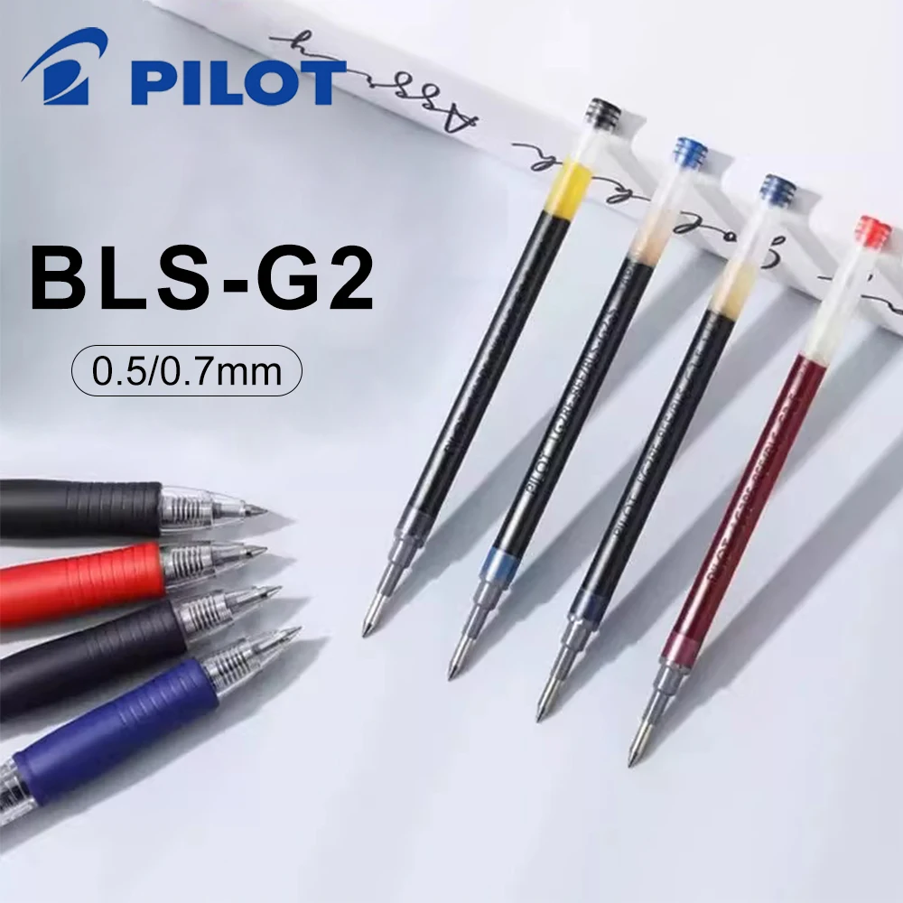 

6pcs Japan Pilot Original Gel Pen Refills Dr. Grip BLS-G2 0.5/0.7mm Black Red Blue Ink for B2P/G2 School Office Stationery
