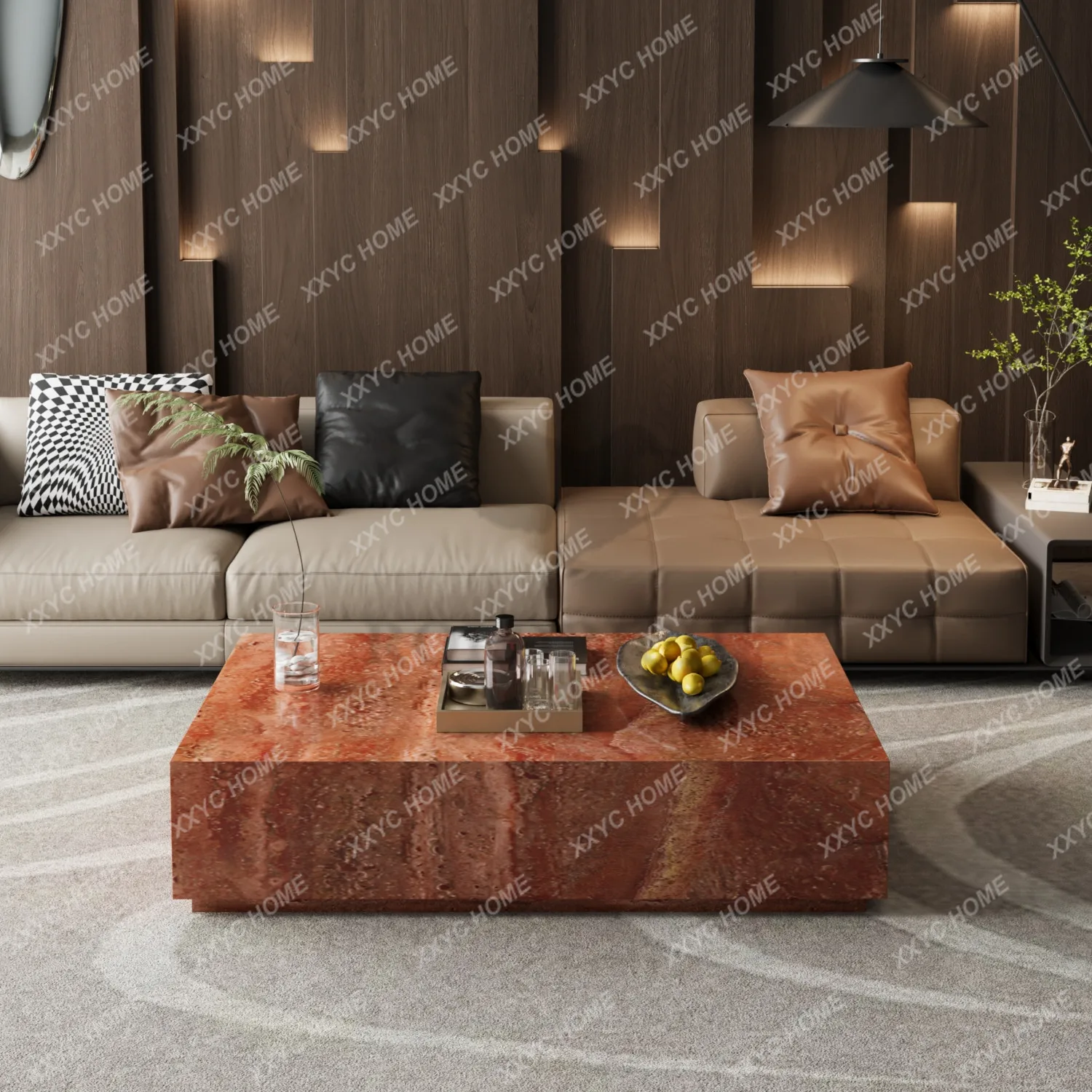 02M Irish green marble living room floor box coffee table medieval luxury stone rock slab tea grade