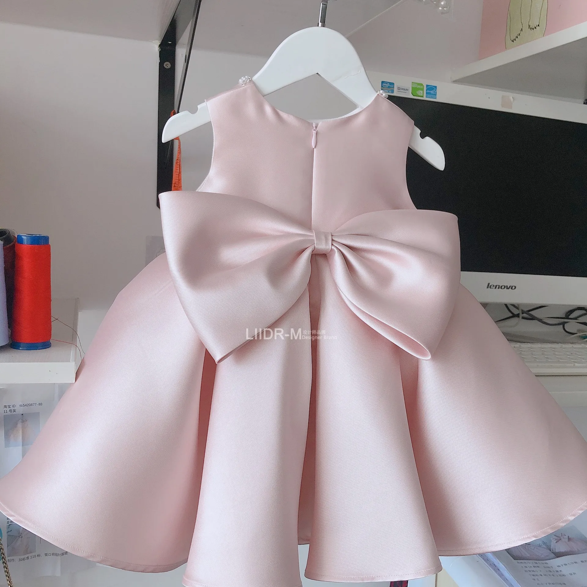 Hot Sale High Quality Spring Summer Sleeveless Bow Tutu Style Baby Girl Clothes Kids Dresses Coat Set