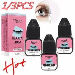 1/3PCS 5ml Extra Strong Eyelash Glue Extension Low Smell 1 Second Fast Dry Lash Glue For False Eyelash Waterproof Adhesive Lift