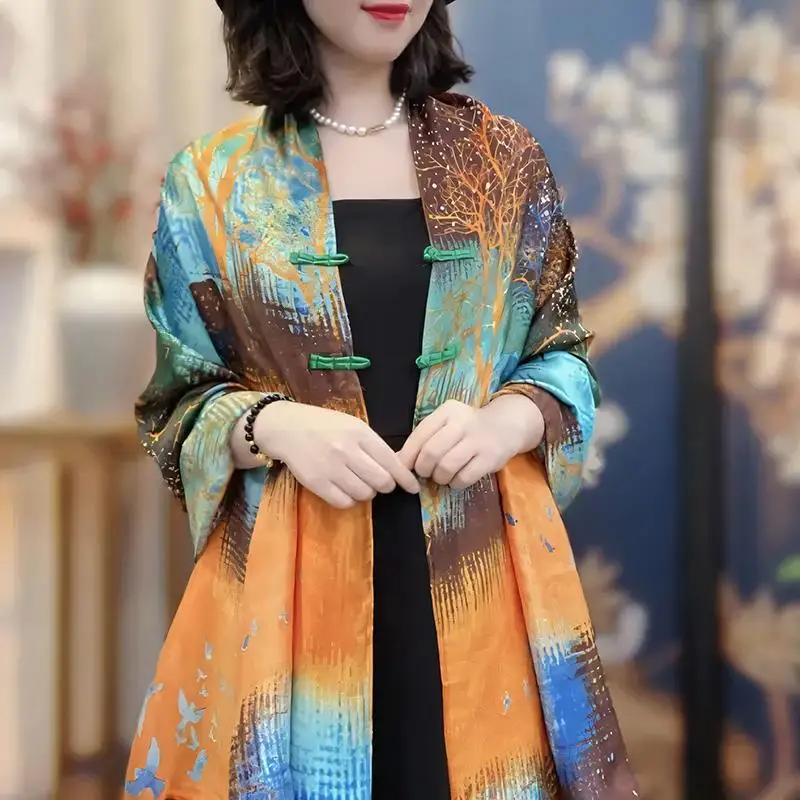summer-new-style-women's-silk-scarf-shoulder-padlocked-beach-towel-fashionable-outerwear-multi-functional-youth-and-middle-aged