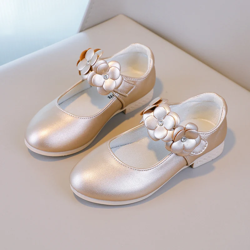 Herbst Mädchen Mary Jane Applikationen niedrigen Absatz schöne Kinder Prinzessin Schuh drei Farben spitzen Zehen atmungsaktiven Kinder Schuh 26-36 – Detail 27