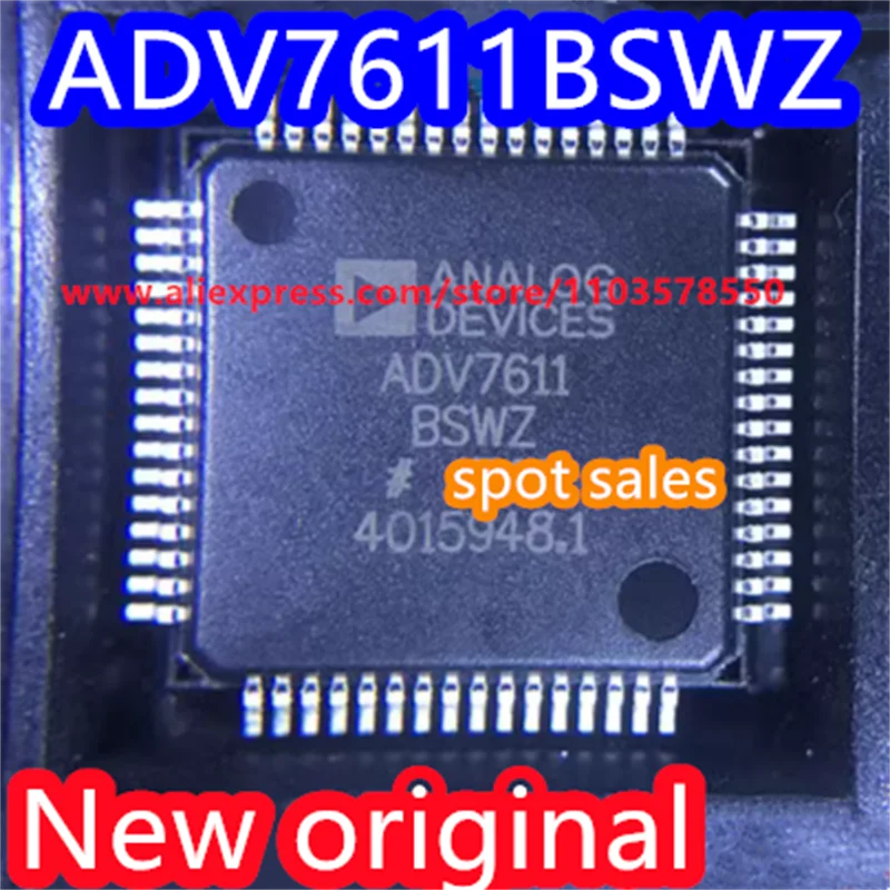 5PCS New original ADV7611 ADV7611BSWZ package LQFP64 high-definition multimedia interface IC HDMI receiver chip ADV7611BSWZ-P