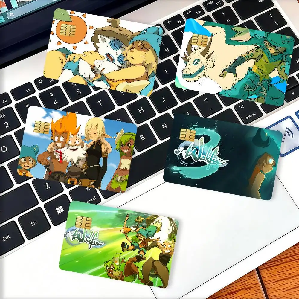 Adventure game W-wakfu Credit Card Decorative Card Stickers Suitable For Bank Cards Metro Transit Anti-scratch Gift 4PCS