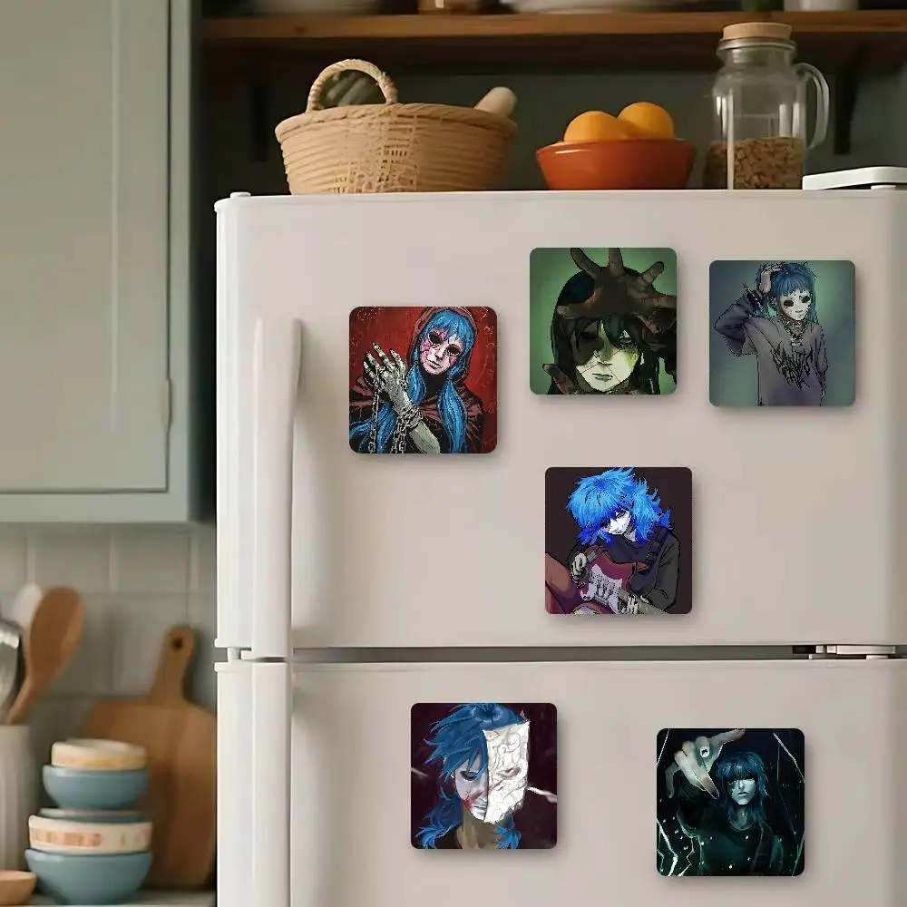 S-Sally Face Sal Refrigerator Magnet Creative Kitchen Home Decoration Soft Magnetic Decor Festival Gifts Multi Scene Use