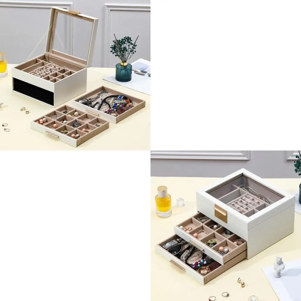 

Stylish Home Decoration Accessible Drawers Jewelry Case For Necklace Bracelet