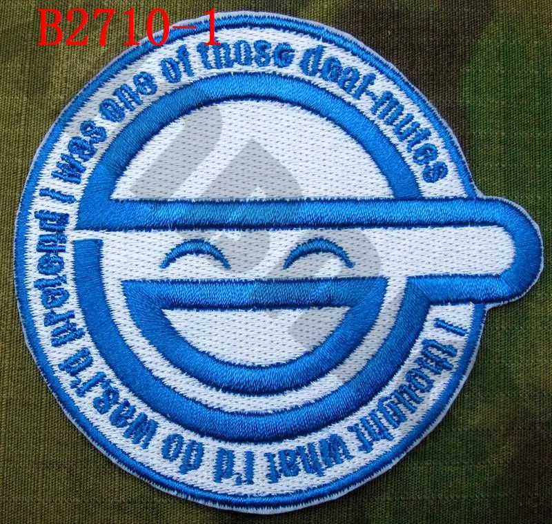 Embroidered Patch GHOST IN SHELL-STAND ALONE COMPLEX S.A.C Laughing Man Individual Eleven