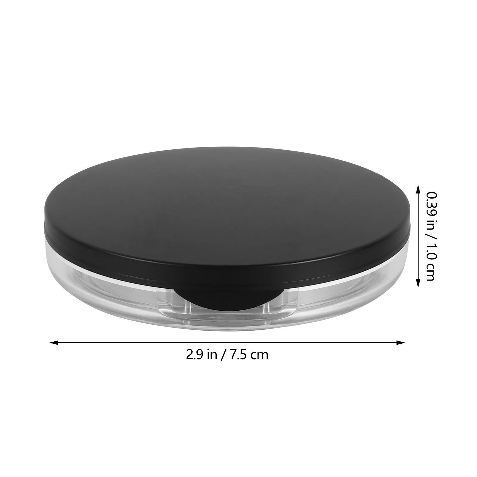 2 szt. Pojemnik na puder sypki, przenośny pojemnik podróżny na puder do makijażu, wytrzymałe etui do przechowywania z gąbeczką, odpowiedni do różu