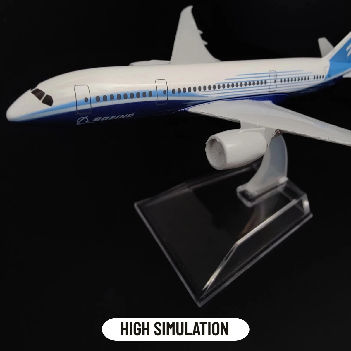 Scale 1:400 Metal Aircraft Replica Boeing B787 Neo Airplane Diecast Model Miniature Home Office Decor Kid Boy Xmas Gift Toy