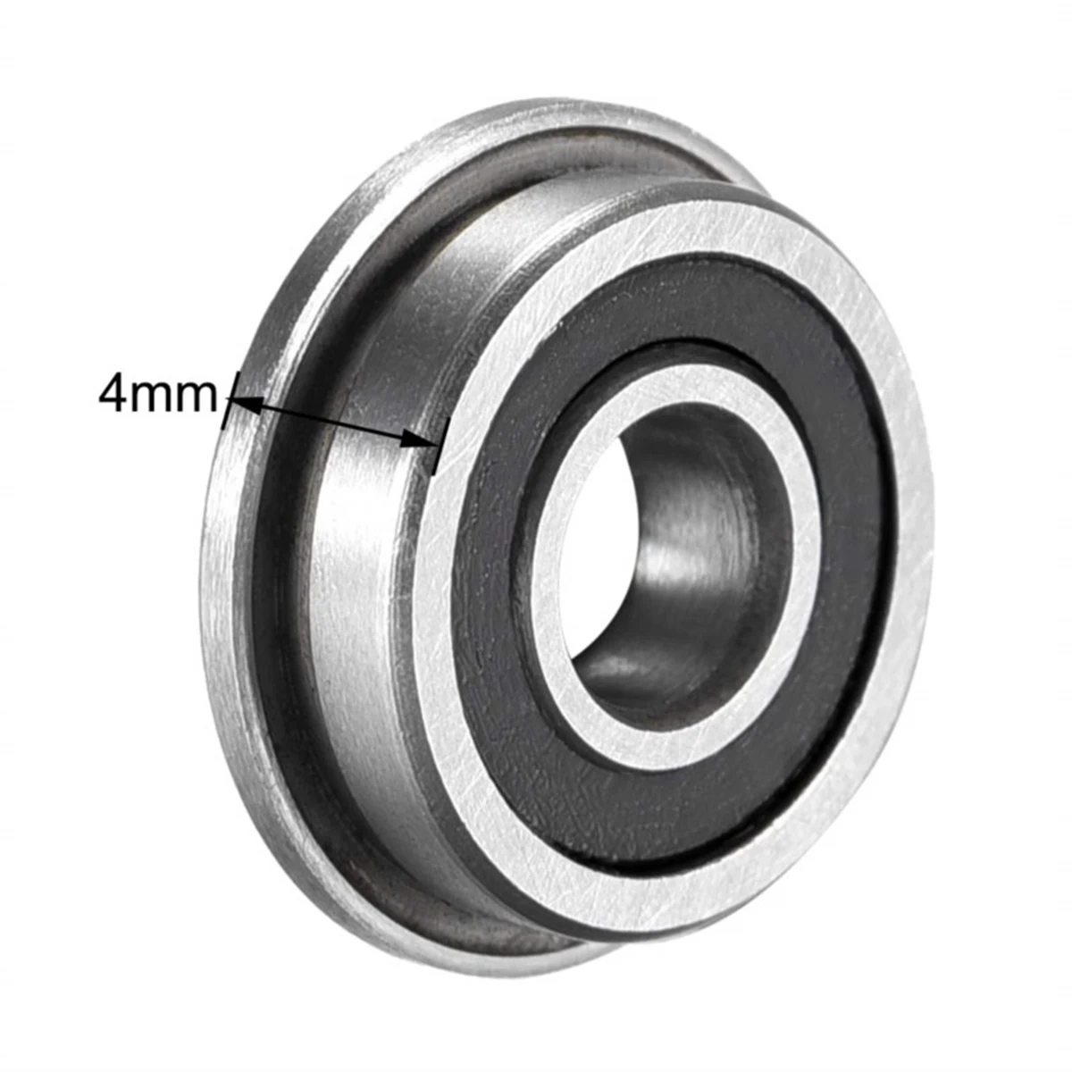 BAAJ-20Pcs F695-2RS Bearing 5X13x4mm Flanged Miniature Deep Groove Ball Bearings F695RS For VORON Mobius 2/3 3D Printer