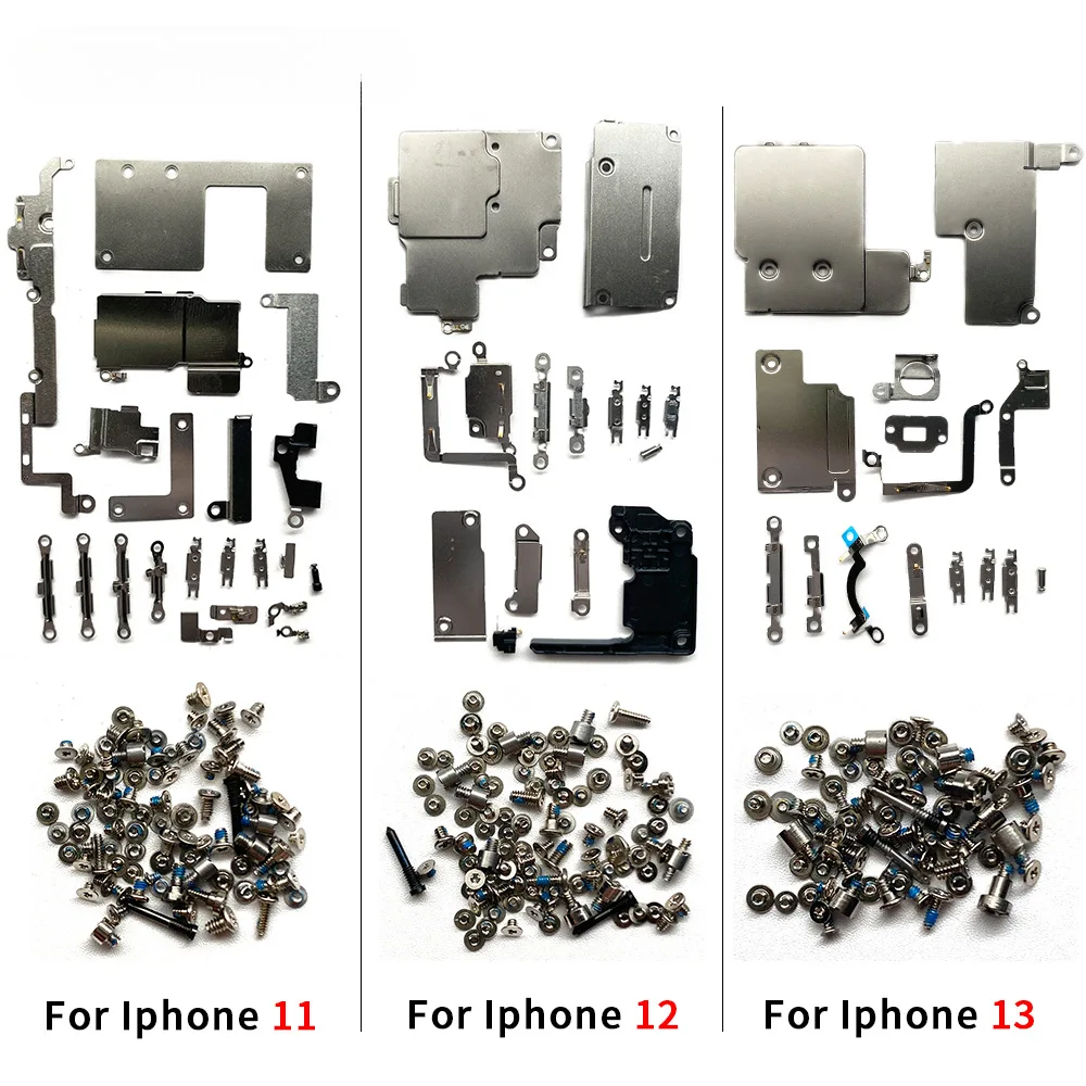 Screw Set and Metal Bracket Iron Sheet for iPhone 14 Pro Max 13 Mini Repair Tool