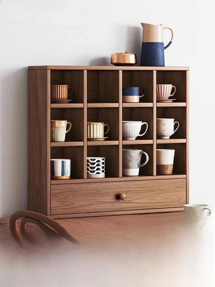 

Simple Multi-Layer Tabletop Bookelf Living Room Wall-Mounted Storage Ra Cup Holder Home Utili Cabinet Chinese Sle Pur...