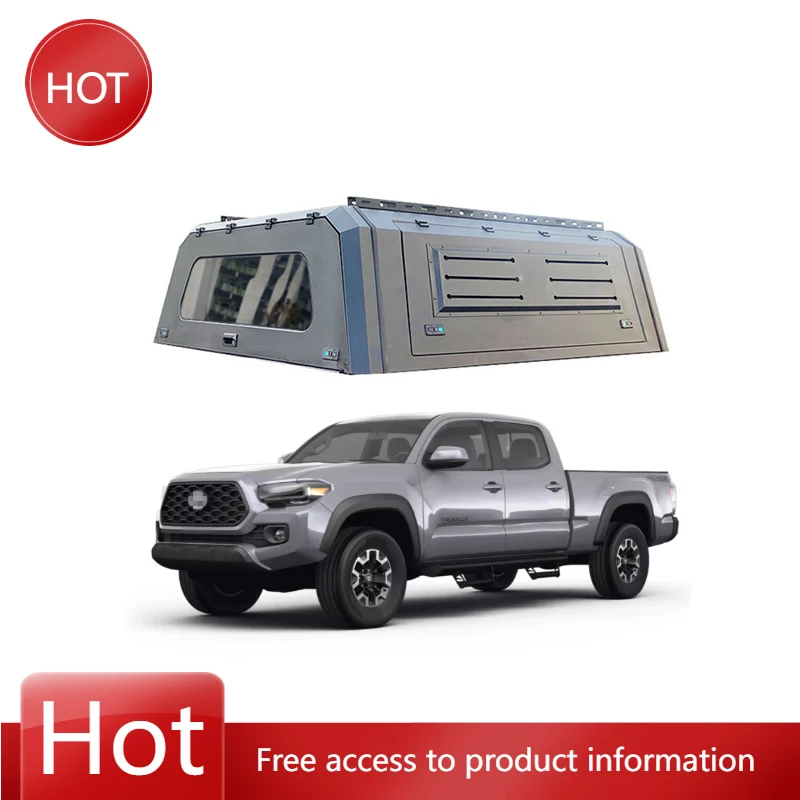 

New Pickup Truck Canopy With Hard Top Truck Tonneau Cover Topper Use for Tacoma 6ft Bed