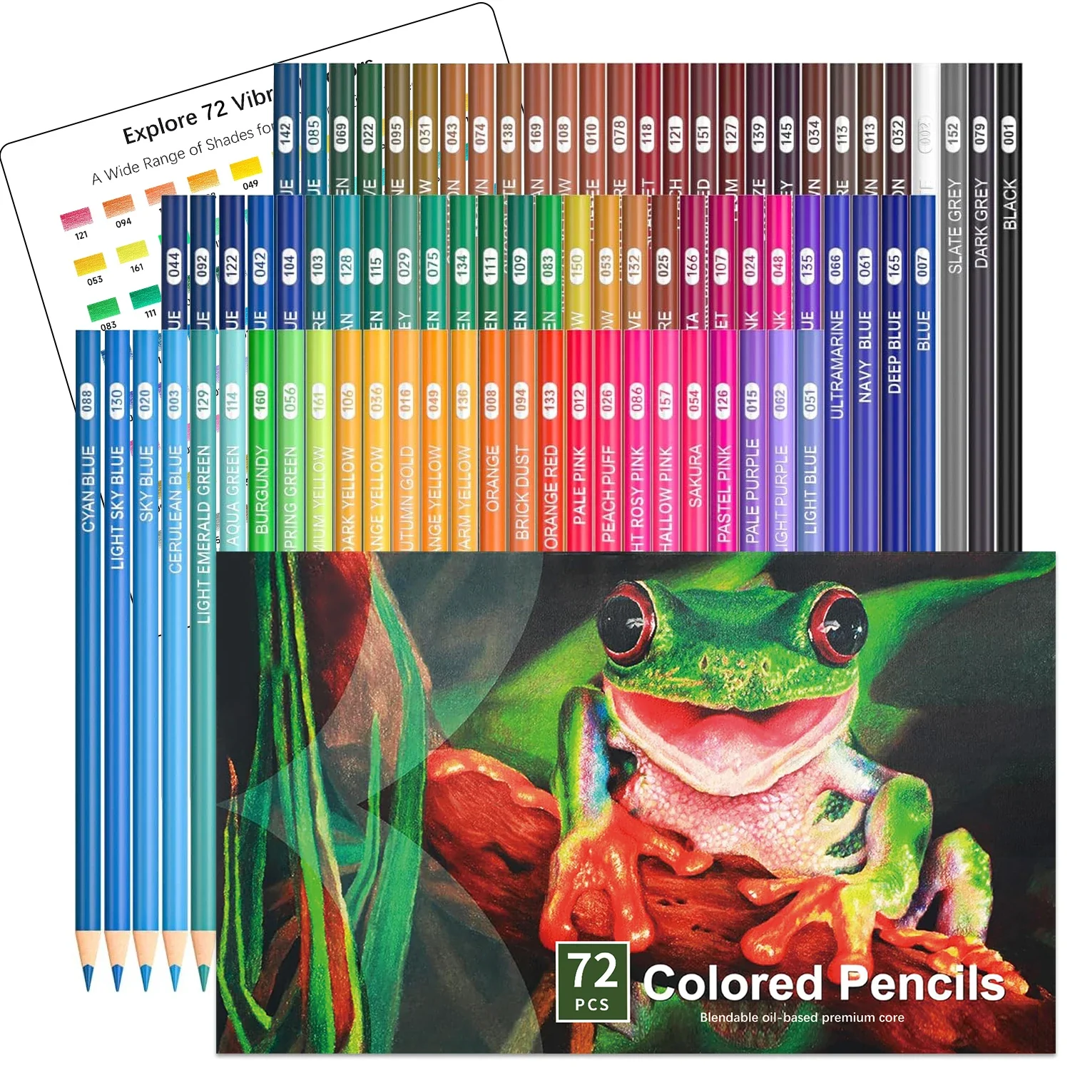 72/80/120/180 Colored Pencils for Adult Coloring, Premium Soft Core Colored Pencils Set for Drawing Blending Shading Sketching