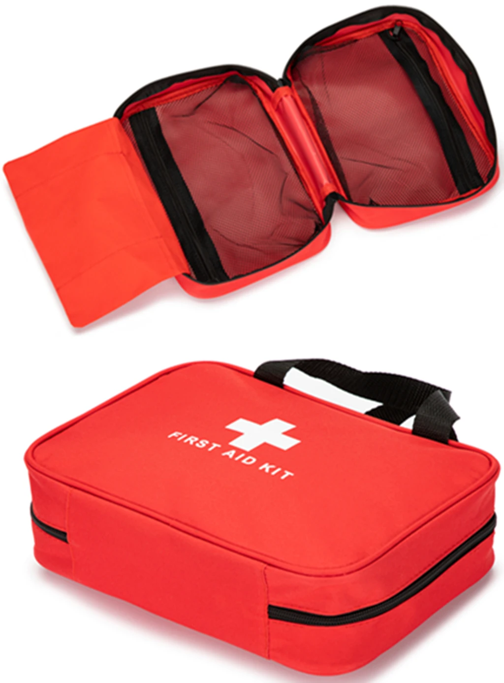 First Aid Bag ที่ว่างเปล่า1st Aid กระเป๋าทางการแพทย์กระเป๋าเดินทาง First Responder Storage Survival ขนาดกะทัดรัดยาสำหรับรถบ้านสำนักงาน