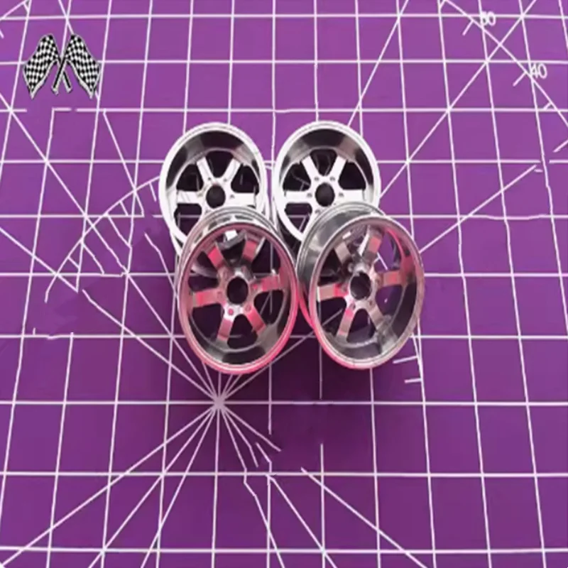 Homemade Tamiya 4V accessories medium diameter aluminum alloy wheel hub medium diameter six spoke wheel hub