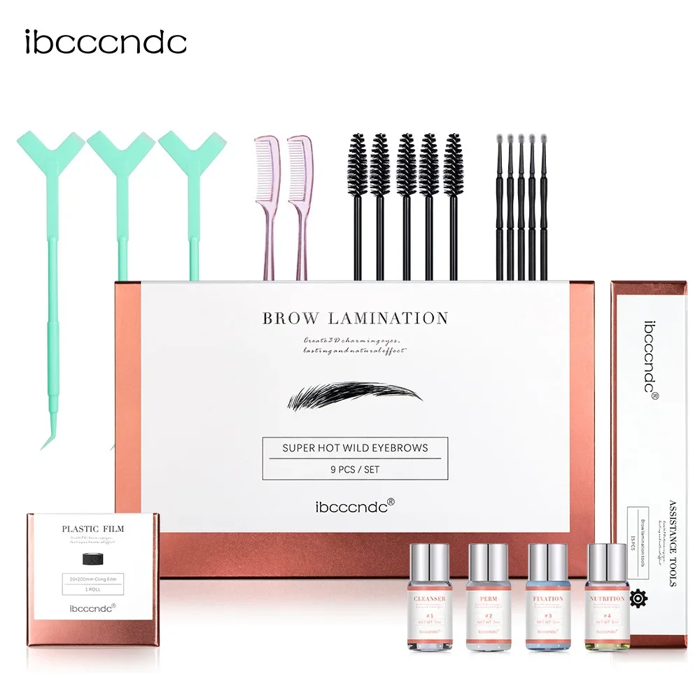 Pro Brow Lift Permanenten Wenkbrauw Lifting Brow Lamineren Kit met Vershoudfolie Voeding Keratine Permanenten Lotion voor Thuisgebruik