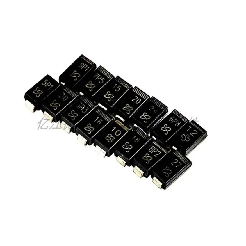 100PCS NEW  1W 1000MW SMAZ220V SMAZ240V SMAZ250V SMAZ270V SMAZ300V SMAZ330V  SMAZ360 SMAZ400V SMD SMA Zener Diode