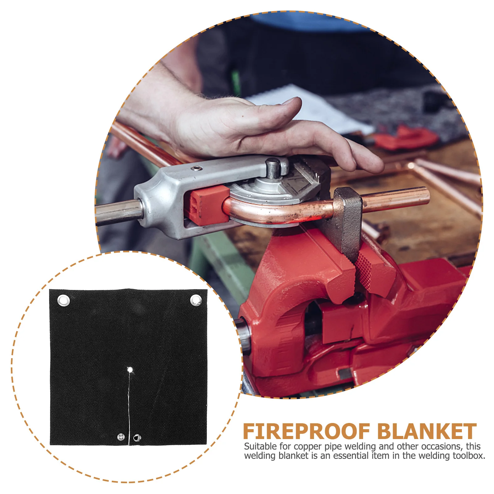 

Fiberglass Fireproof Blanket Welding Mat Soldering Pad High Temperature Resistant Safety Protection Tool Welding Blanket