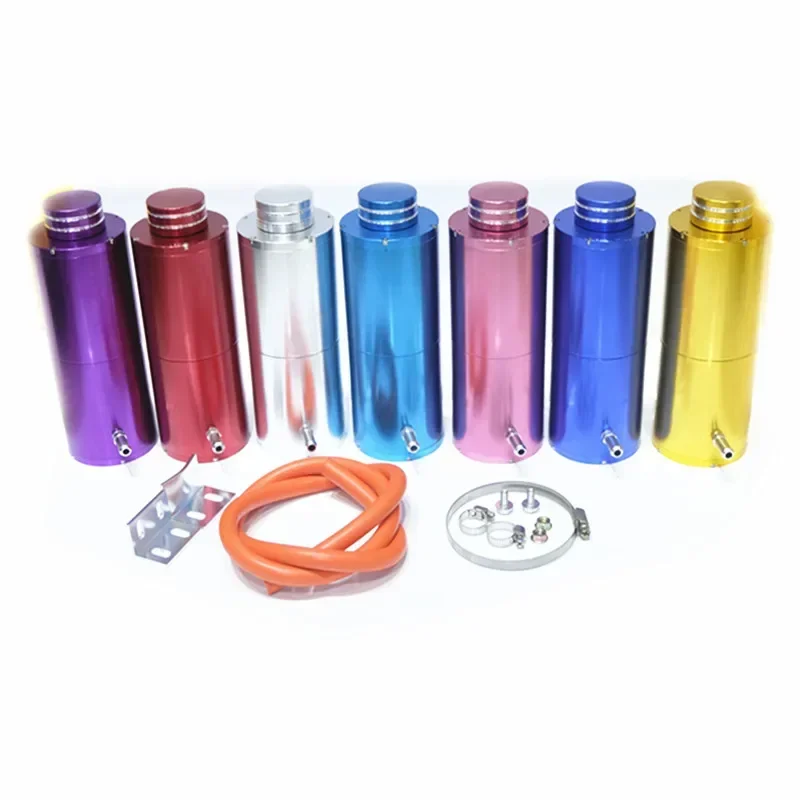 Universal Overflow Water Catch Reservoir Coolant Can Cooling Tank Cylinder Radiator Aluminum 800ML