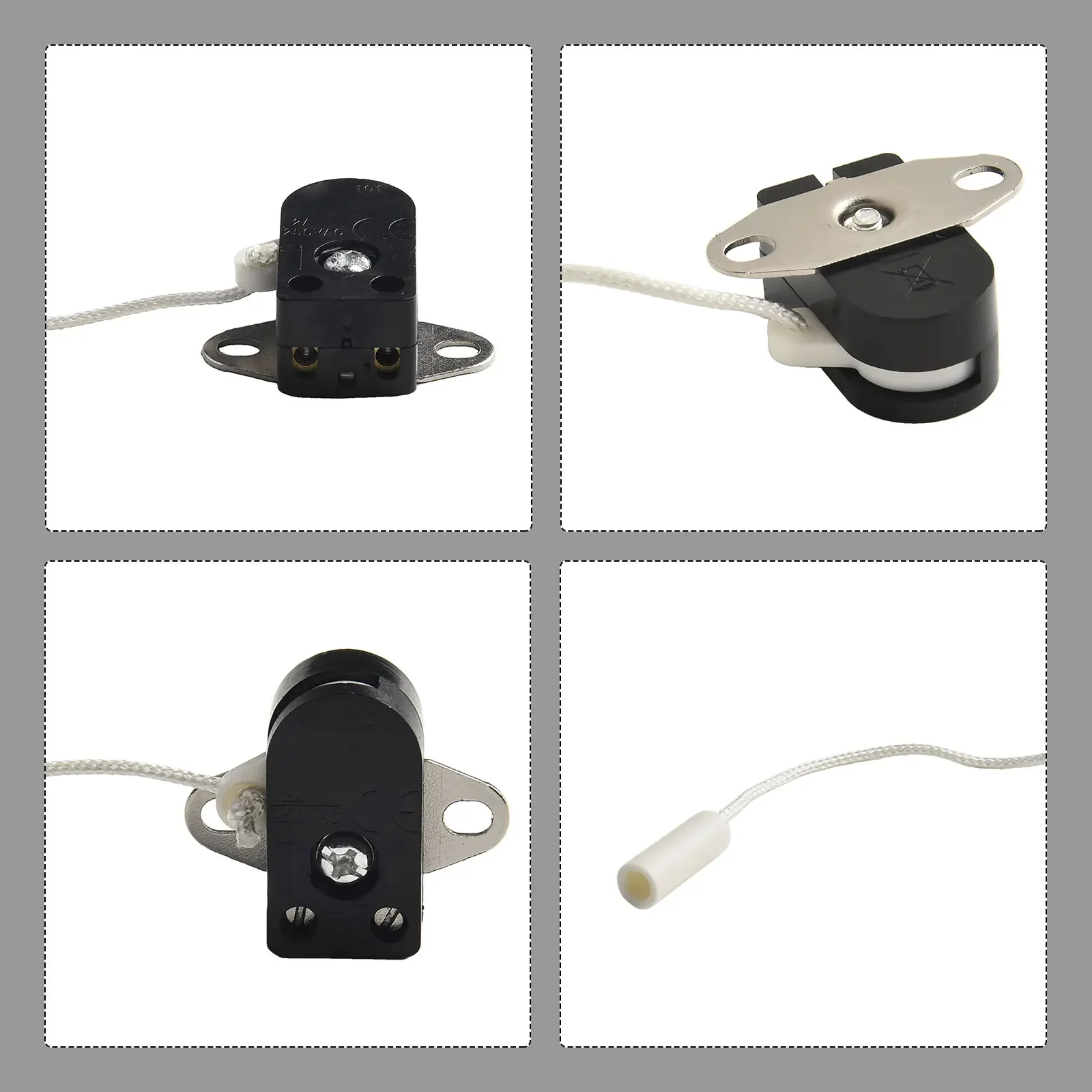 Wall mount pull cord switch for lighting products flame retardant PC/PA and alloy material 250V voltage and 2A current rating