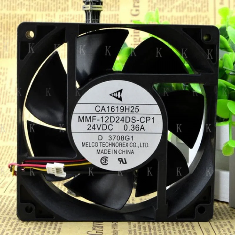 C  for  MITSUBISHI CA1619H25 MMF-12D24DS-CP1 Fan 24V 0.36A 120 * 120 * 38mm 3-wire