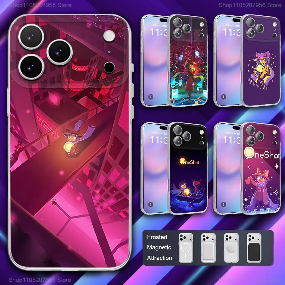 

N-Niko Game O-Oneshot Phone Case For iPhone 11,12,15,14,13,17,16,Pro,Plus,E,Max,Air,Mini Magnetic Frosted Cover