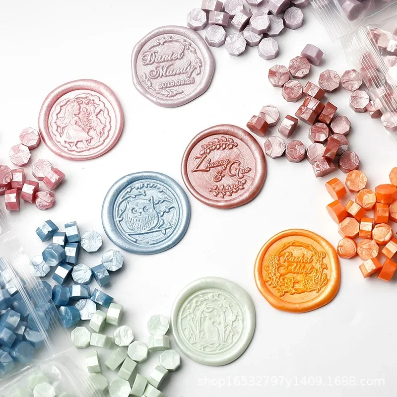 100Pcs/bag Ber Bag Sealing Wax for Stamp Scrapbook Decoraion DIY Craft Stamp Decotaion Invitation Card Wax Particles