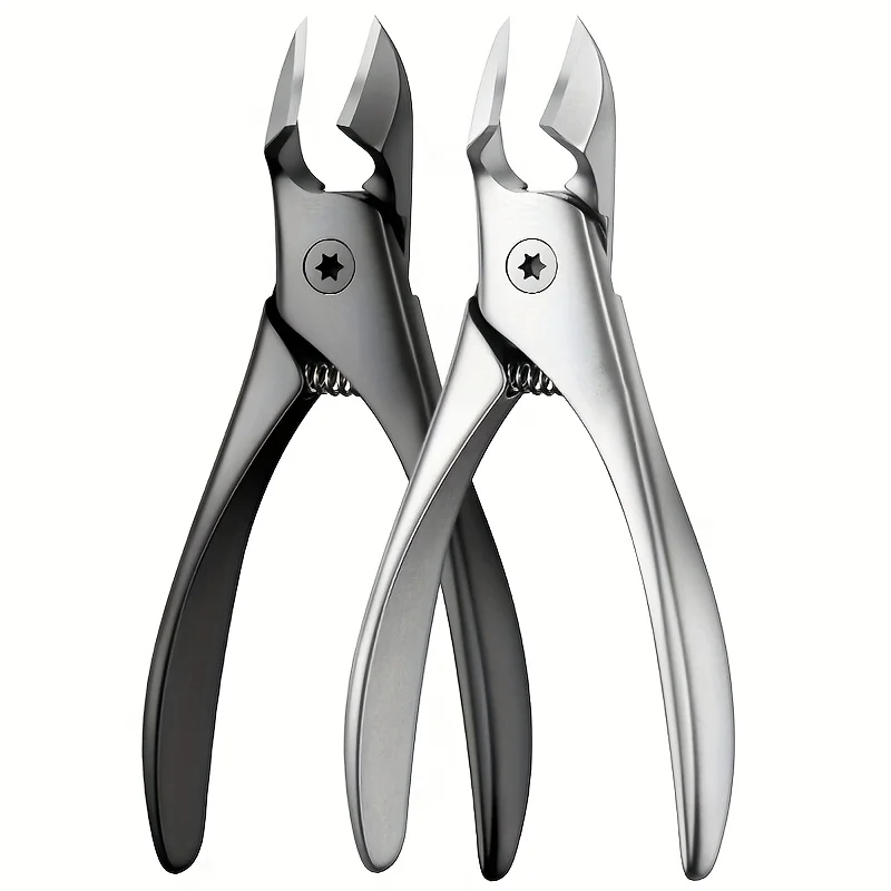 Stainless Steel Horn Pliers | Modern Eagle Beak Toe Nail Clippers for Nail Grooves and Embedded Nails, Concave Blade