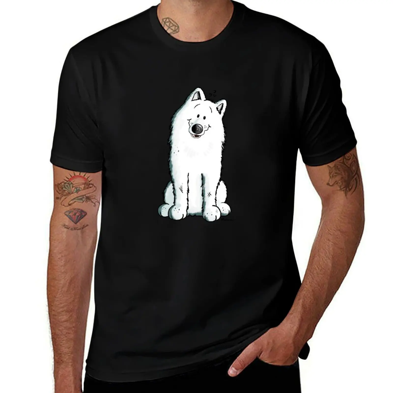 Cute Samoyed Dog Cartoon - Gift T-Shirt t shirts with prints T-Shirt