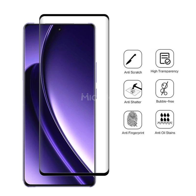9D Curved Tempered Glass For Realme GT 6T GT Neo 6 Screen Protector Anti-Scratch For Realme GT 6T Soft Fiber Lens film
