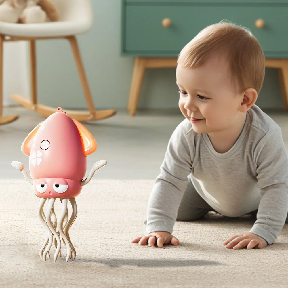 Dansende Octopus Elektronisch huisdierspeelgoed Cartoon Interactieve ontwikkeling Bewegend onderwijs Cadeau met muziek en verlichting Kinderspeelgoedornament