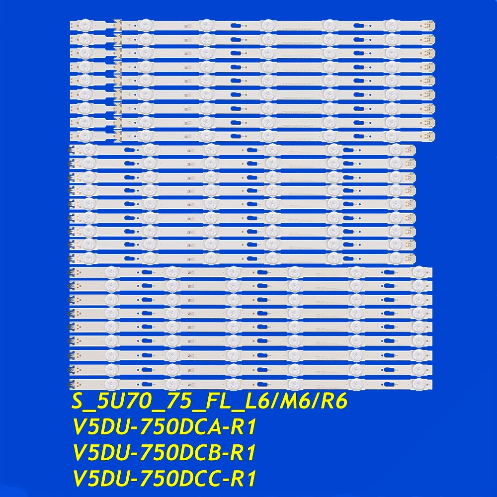 Podświetlenie LED dla UE75MU6100 UE75JU7000 UE75JU6400 UA75MU7000 UE75MU6120 UE75MU6170 UE75JU7090 UE75JU6470 s _ 5 u70 _ 75 _ fl _ l6 M6 R6