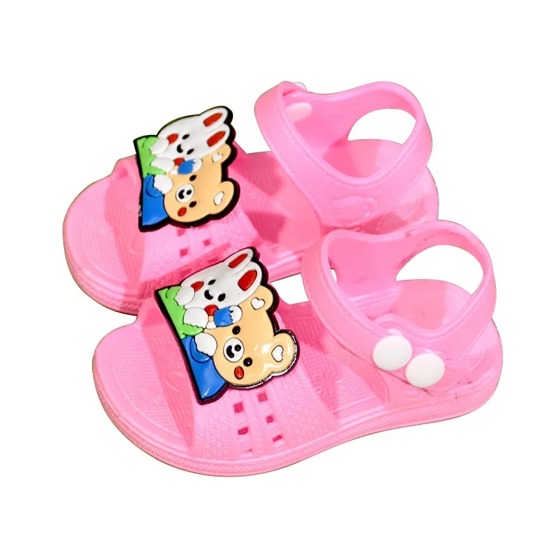 Sandals for girls baby childrens clasp boys shoes middle children summer soft soled cute non-slip sandals