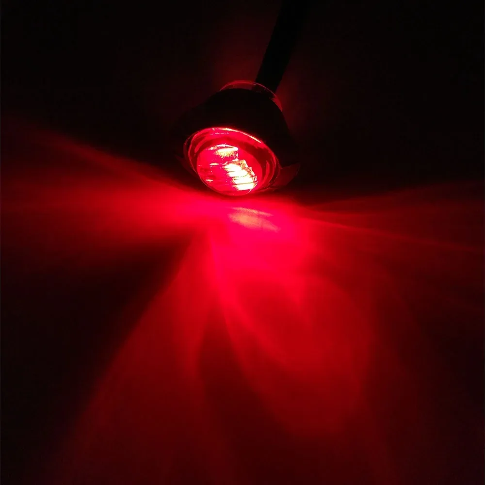 10pcs Waterproof 12V 3LED 3/4\