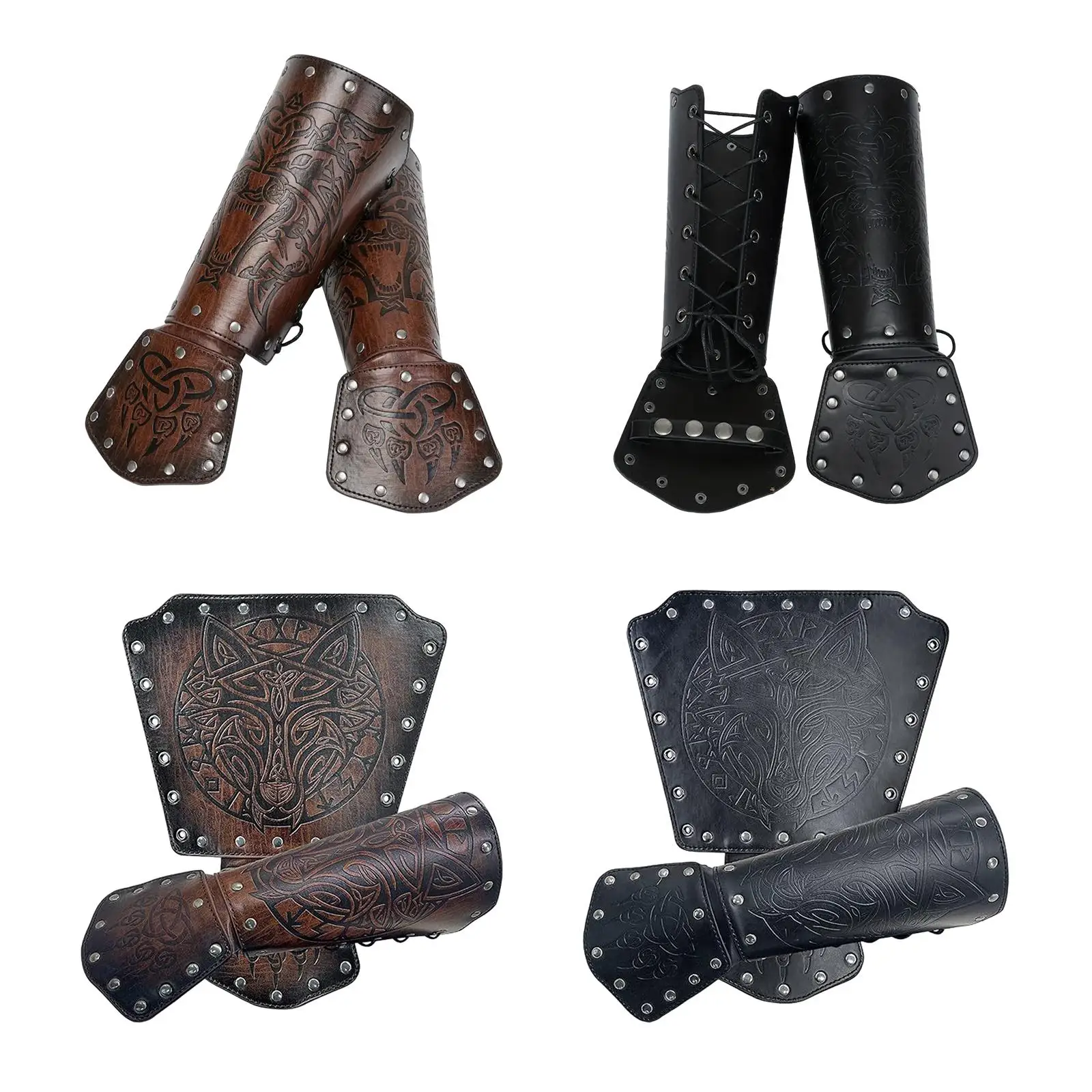 

Medieval Arm Bracers Steampunk for Fancy Dress Stage Performances Cosplay