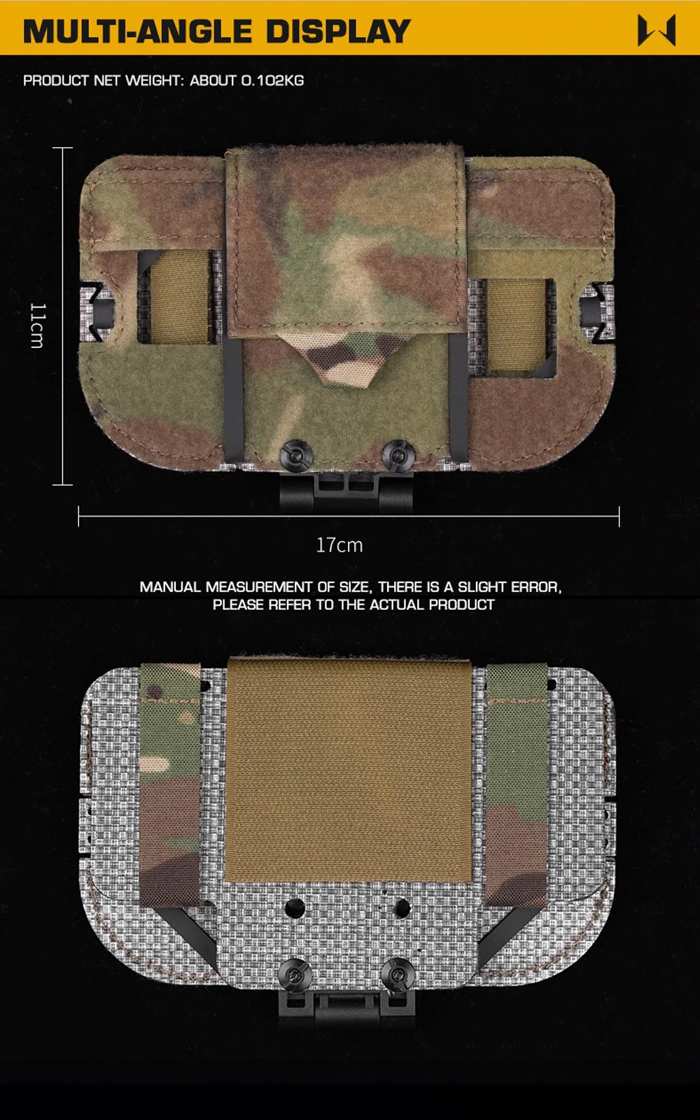Taktischer Überlebenskompass mit GPS-Halterung, Outdoor-Camping-Militär-Jagdweste, Plattenträger, faltbares Navigationsboard für Telefone – Detail 14
