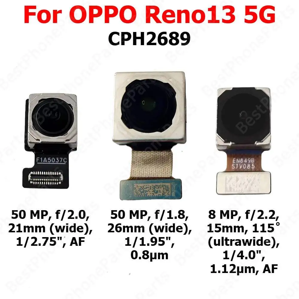 

Rear Front Camera For OPPO Reno13 Reno 13 5G Backside Facing Frontal Selfie Back Camera Module Mobile Phone Replacement Parts