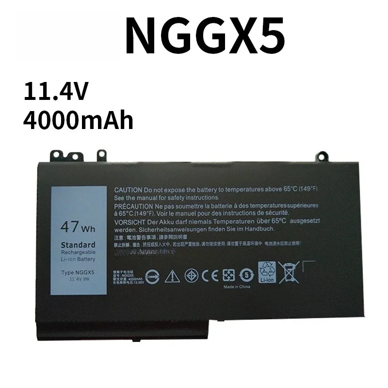 Premium NGGX5 Battery For Dell Latitude E5270 E5470 E5570 P23T P48G 11.4V 4000mAh Durable Stable Output Laptop Battery