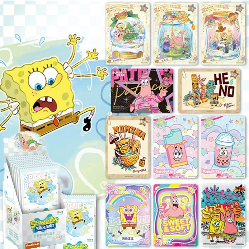 KAYOU SpongeBob SquarePants Card Fun Time Special Package Adventures in Starry Years Collection Card Toys Gifts